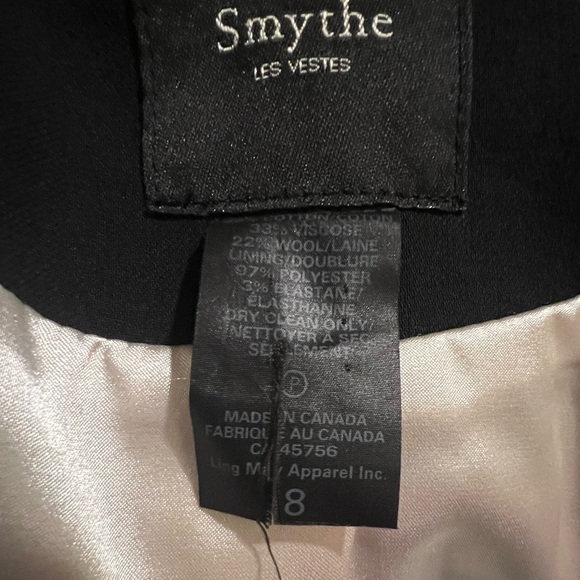 Smythe Women's Black Blazer size 8 - Picture 11 of 13
